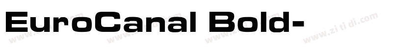 EuroCanal Bold字体转换